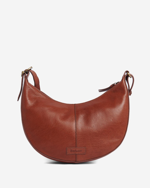 Laire Leather Half-Moon Bag Classic Brown