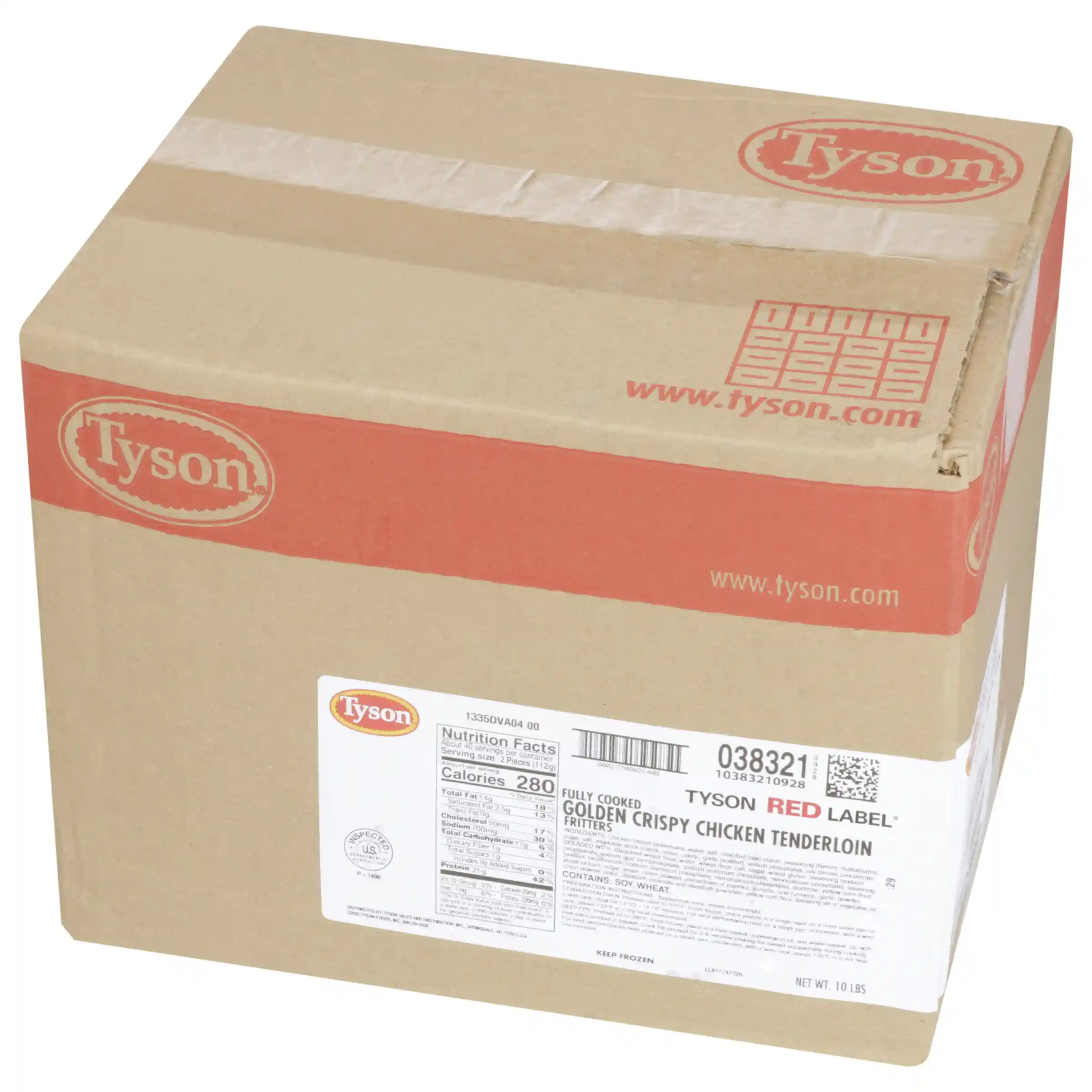 Tyson Red Label® Fully Cooked Golden Crispy Chicken Tenderloin Fritters _image_5