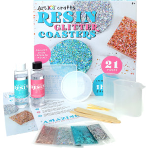 Resin Glitter Coaster Kit