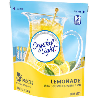Crystal Light Lemonade Drink Mix, 16 ct Pitcher Packets