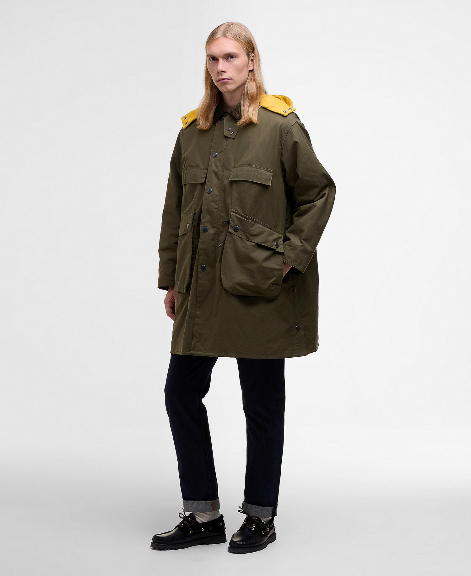 Barbour x Kaptain Sunshine Oversized Bedale Casual Field Coat image number 1