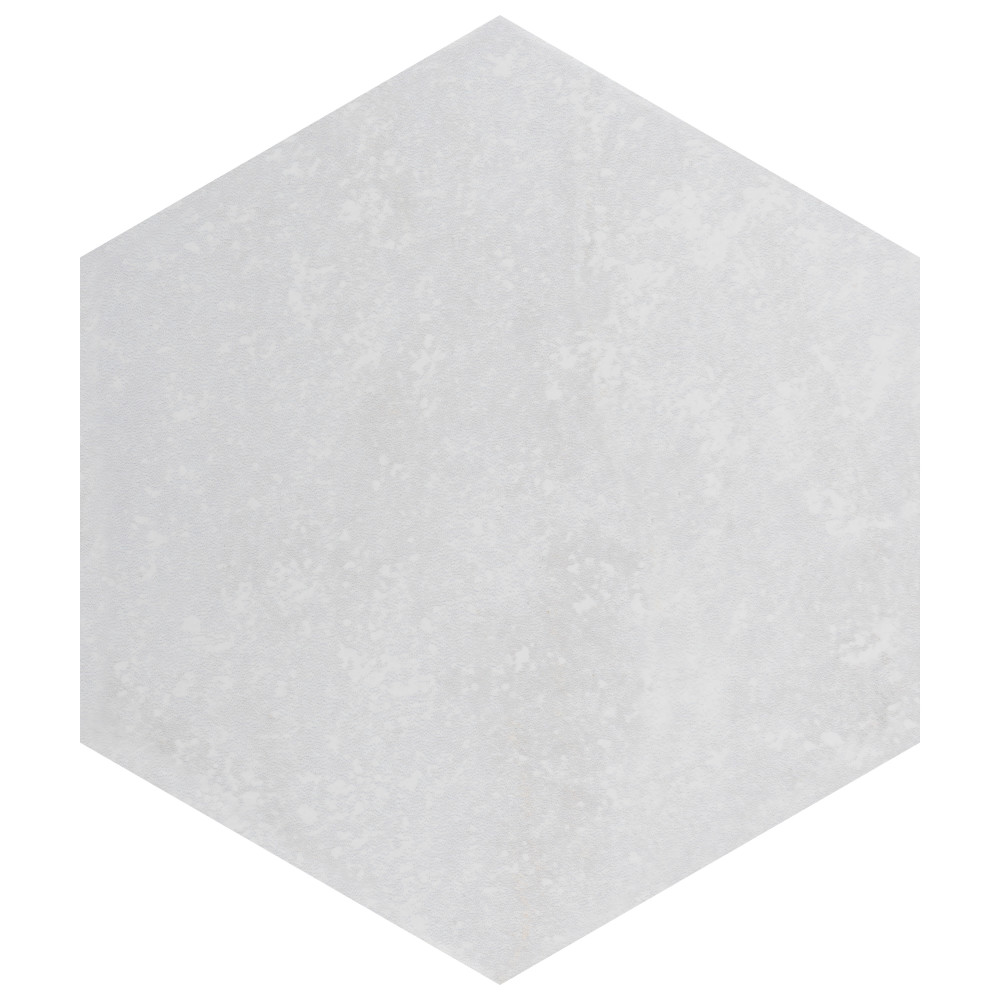 Mazzo Hex White 8-1/2 in. x 9-3/4 in. Porcelain Floor and Wall Tile