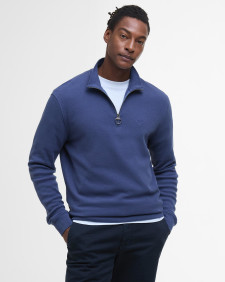 Pique Interlock Half Zip-Sweatshirt Oceana