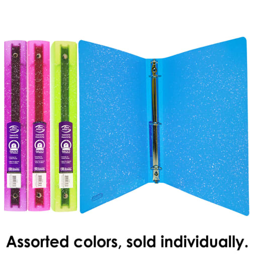 Binder - 3-Ring Glitter 1" (assorted colors)