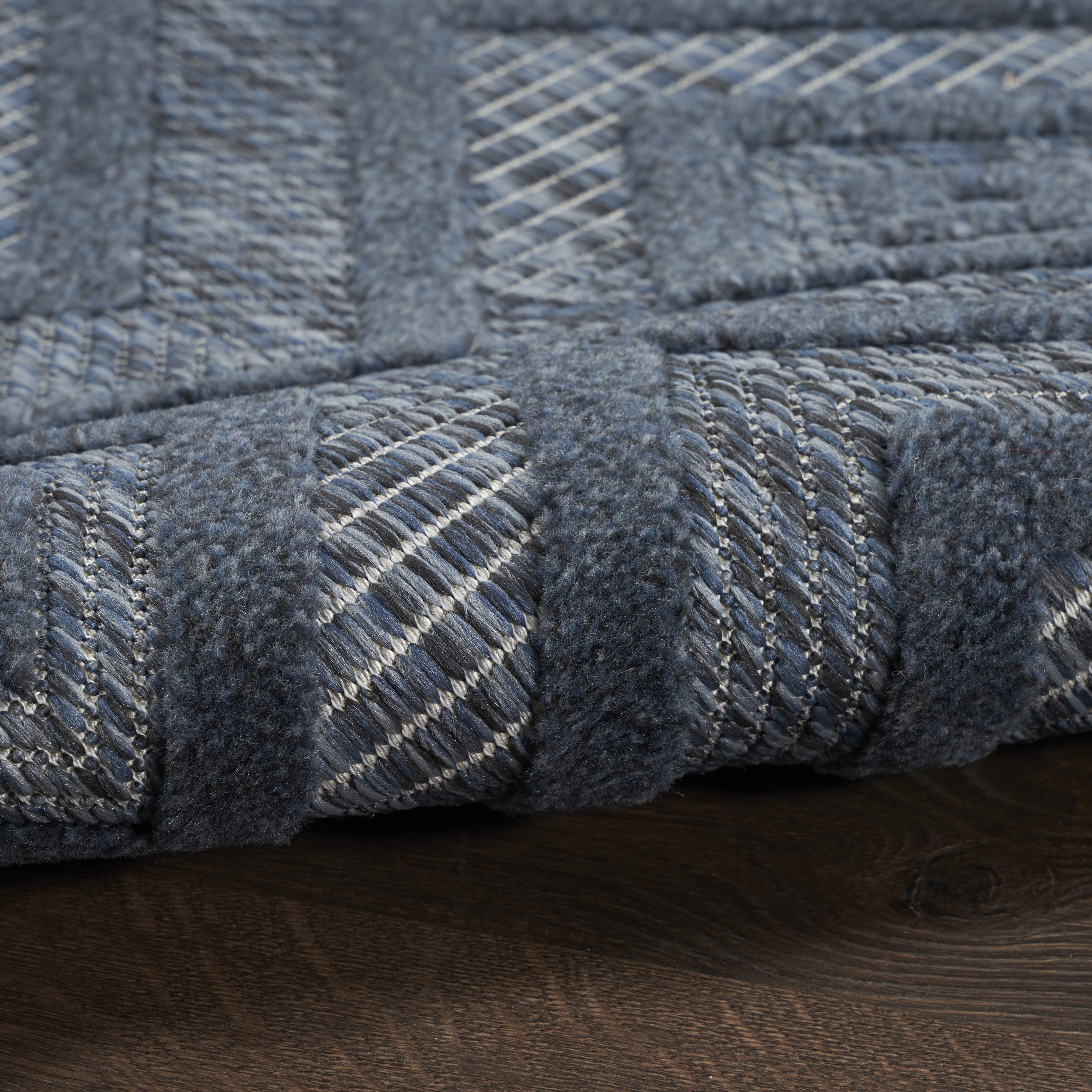 Nourison Versatile 8' x 10' Navy Blue Modern Rug