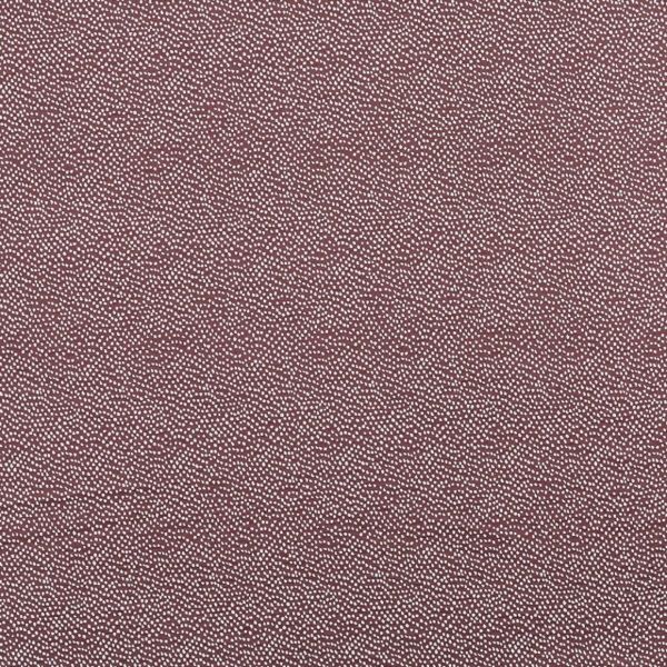 Burgundy wallpaper with densely scattered small irregular white dots, repeating across the surface, shown in a close-up, evenly lit, flat field with no other visible features.