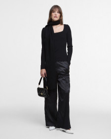 Raegan Square-Neck Jumper Classic Black