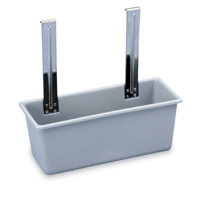 Silverware bin in gray