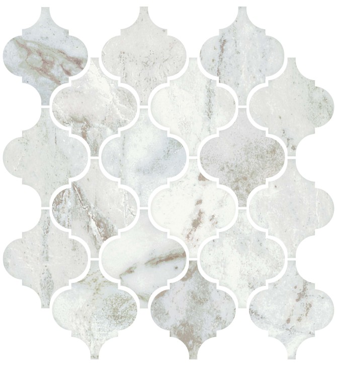 Mythique Marble Majestic 11×12 Arabesque Mosaic Matte
