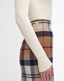 Rosa Tartan Midi Skirt Hessian Tartan