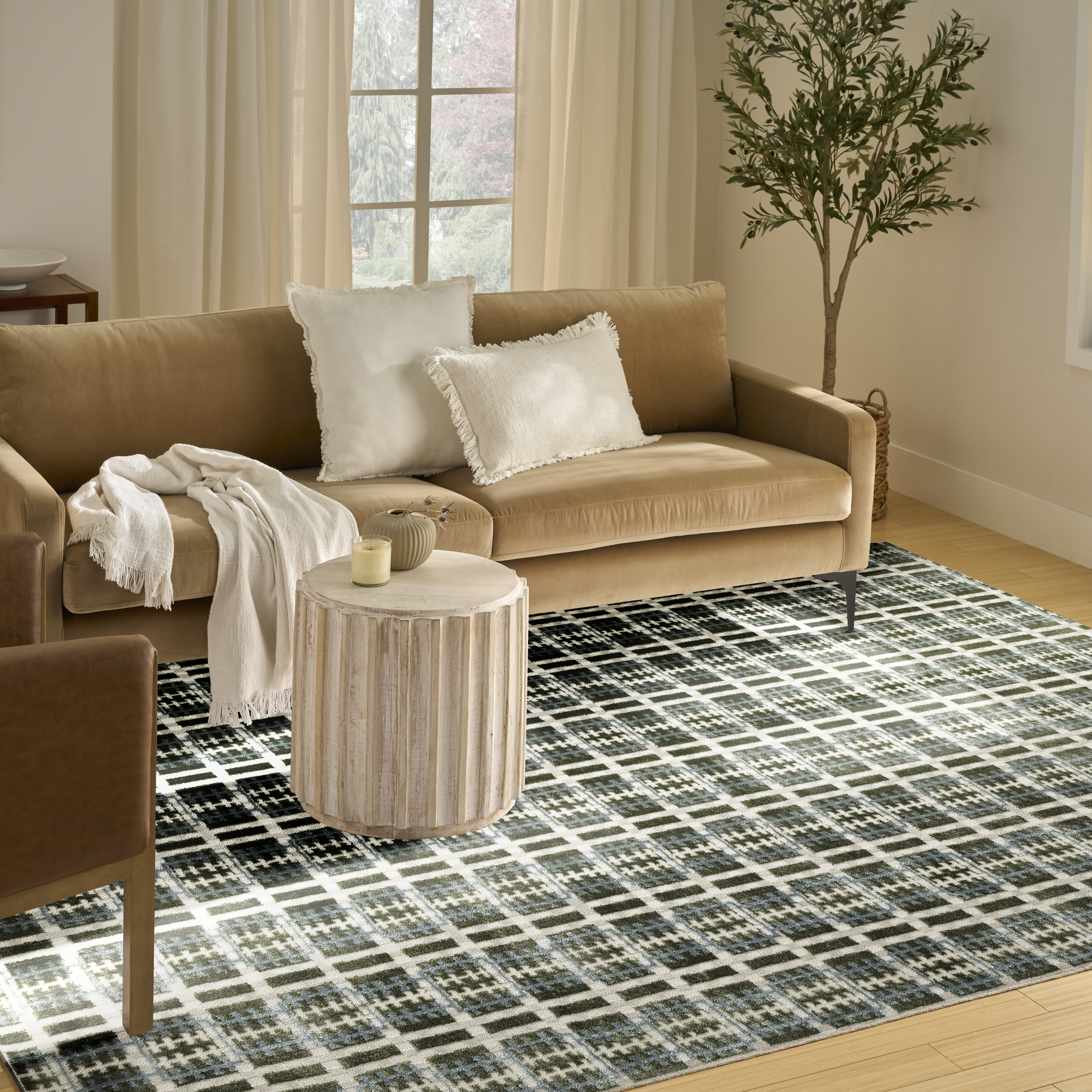 Nourison Nordic 8' x 10' Blue Green Modern Indoor Rug