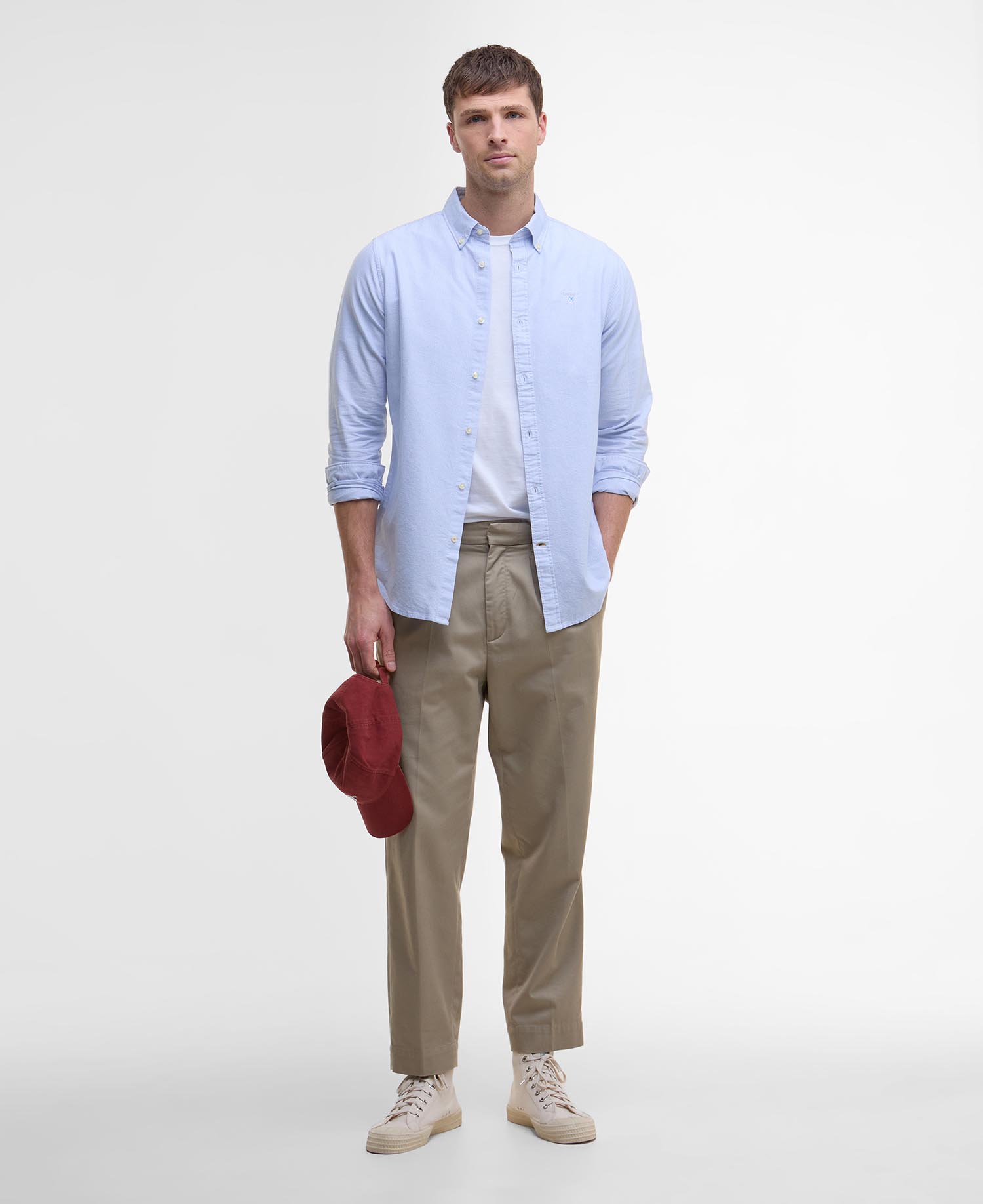 Camicia sartoriale Oxford a righe image number 1