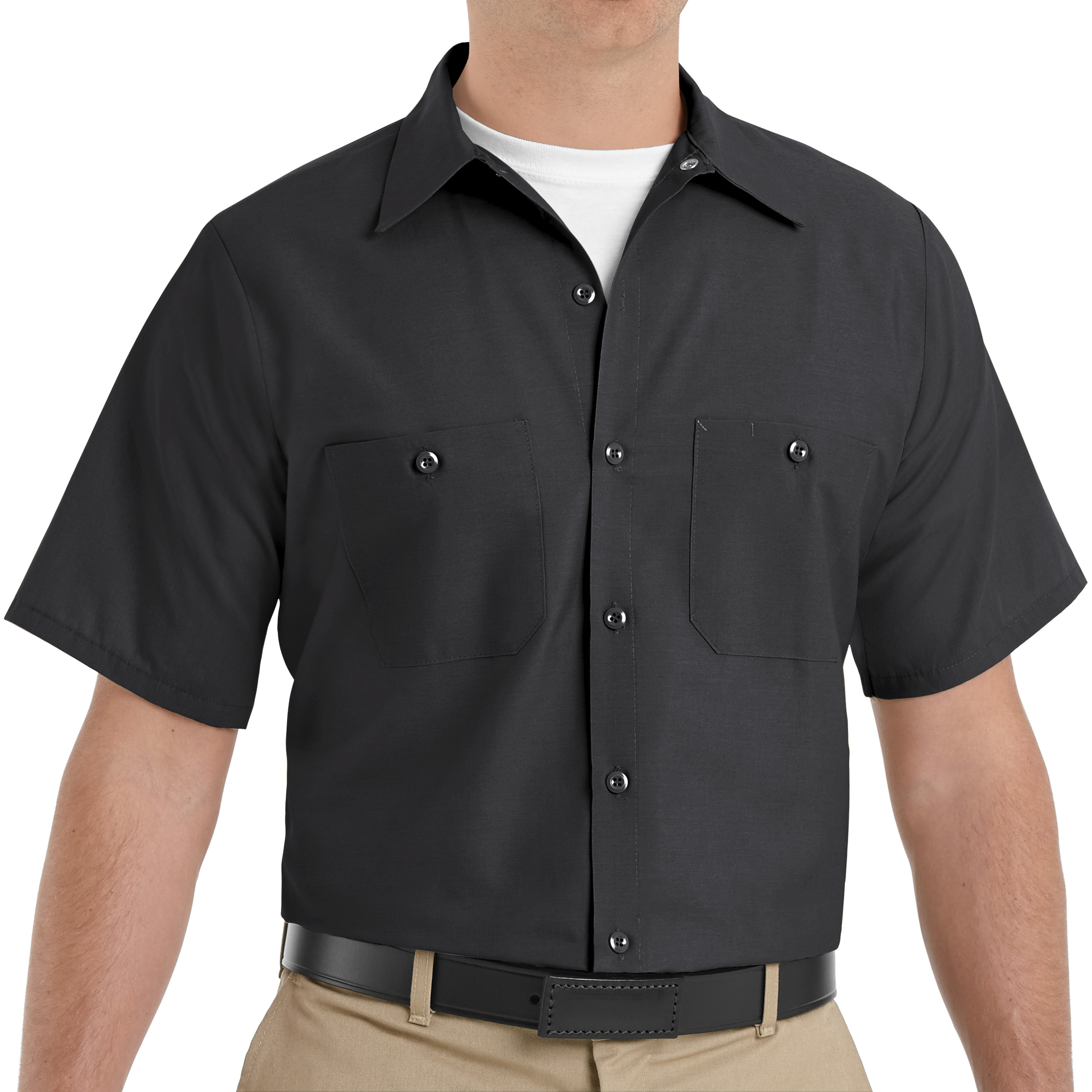 Red Kap Men's Short Sleeve Industrial Work Shirt