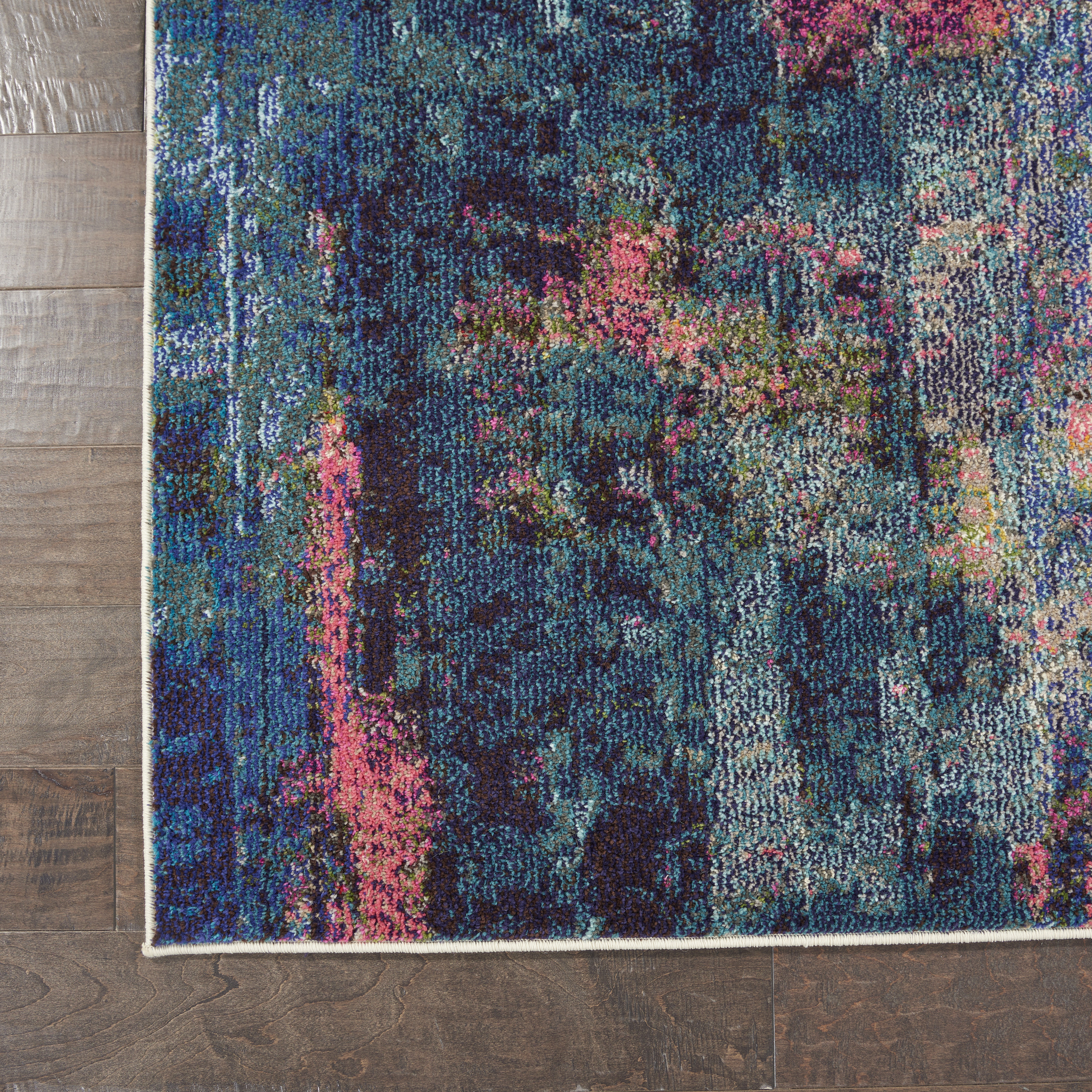 Nourison Celestial 10' x 14' Blue Yellow Modern & Contemporary Indoor Rug