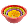 Confetti Mixing Bowl Set, Red, Kiwi & Orchid, 4-piece set slideshow image 1 Confetti Mixing Bowl Set, Red, Kiwi & Orchid, 4-piece set slideshow image 1