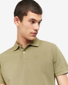 Washed-Out Sports Polo Shirt 