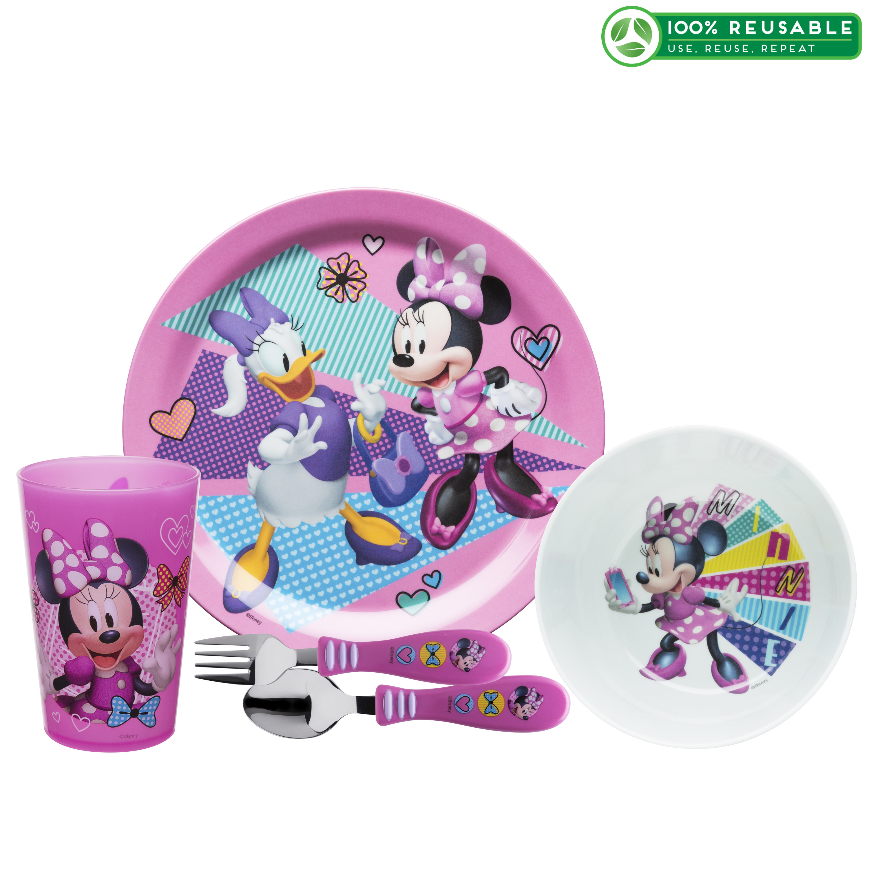 Disney Dinnerware Set, Minnie Mouse, 5-piece set slideshow image 1 Disney Dinnerware Set, Minnie Mouse, 5-piece set slideshow image 1