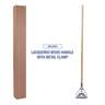 Boardwalk, Quick Change Metal Head Wooden Mop Handle, 62", Natural