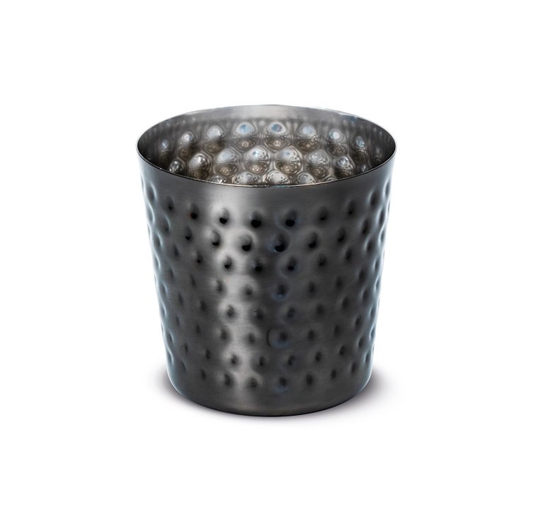 Hammered 8.5 cm Serving Cup Black