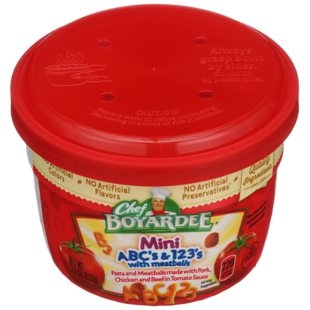CHEF BOYARDEE Mini Abc's And 123'S Pasta Shapes With Mini Meatballs