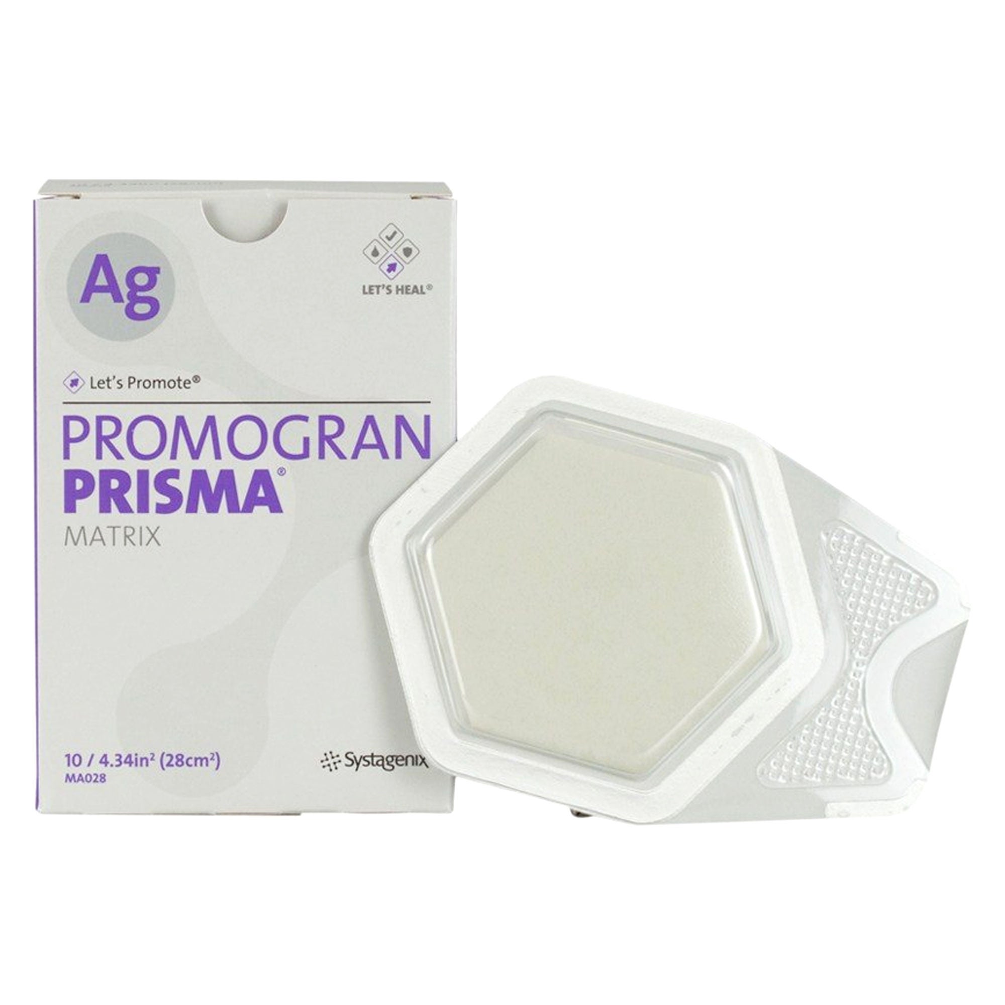 Promogran Prisma® Matrix Hexagonal Collagen Dressing w/ Silver, 4.3 x 4.3 Inch