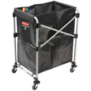 Rubbermaid Commercial, Executive Series, Executive Series™, Collapsible X Cart, 4 Bushels, Single Stream, Black