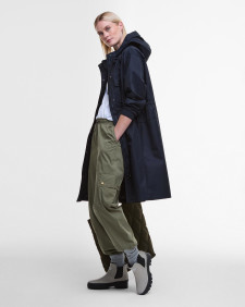 Evie Showerproof Parka Dark Navy