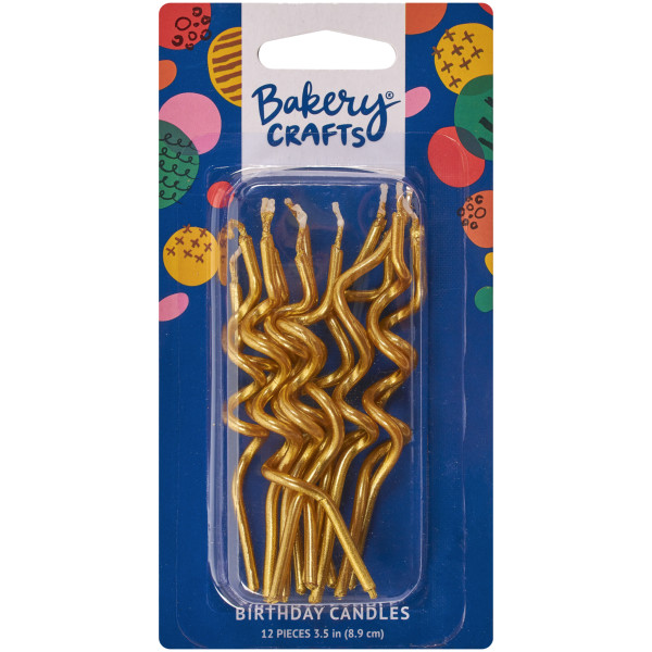 Metallic Swirl Shaped Candles