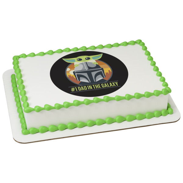 STAR WARS™ The Mandalorian #1 DAD in the Galaxy PhotoCake® Edible Image®