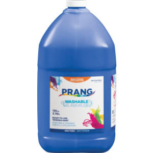 Washable Tempera Paint, Blue, 1 Gal