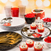Confetti Salad Plate, Black, 6-piece set