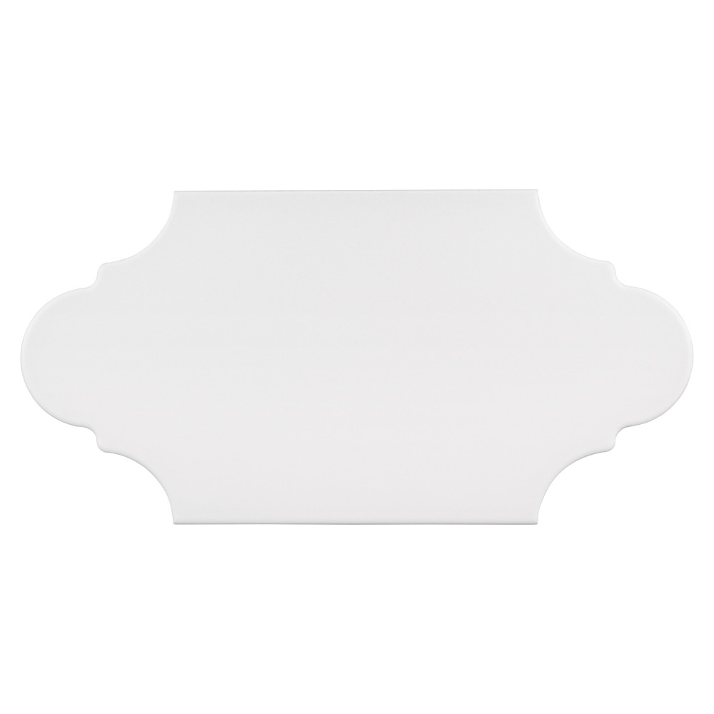 Textile Basic Provenzal White 6-1/4 in. x 12-3/4 in. Porcelain Floor and Wall Tile