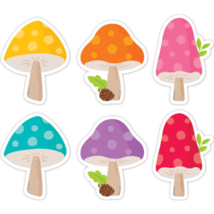 Mushrooms 3 in Designer Cut-Outs