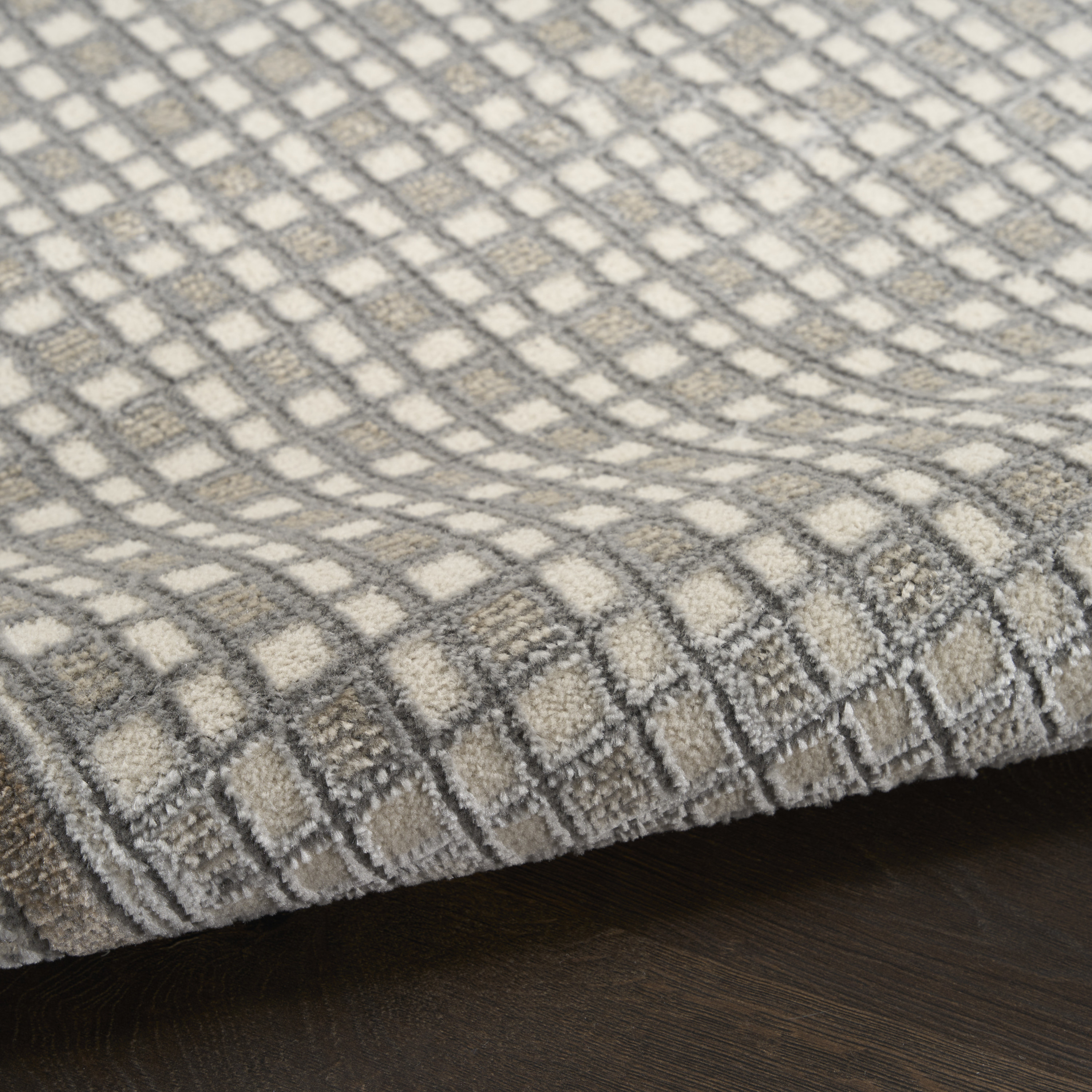 Nourison Nordic 8' x 10' Ivory Grey Modern Indoor Rug