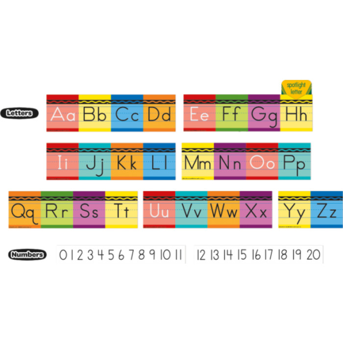 Crayola&reg; Alphabet Mini Bulletin Board Set