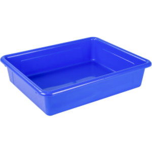 Flat Storage Tray, Blue, Pack of 5