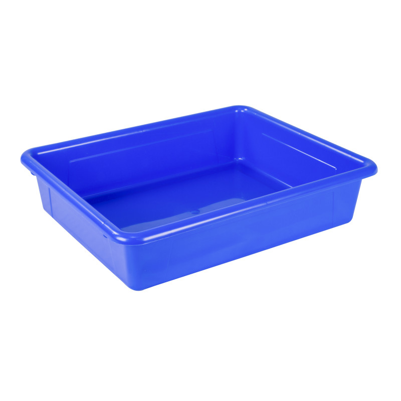 Flat Storage Tray, Blue, Pack of 5