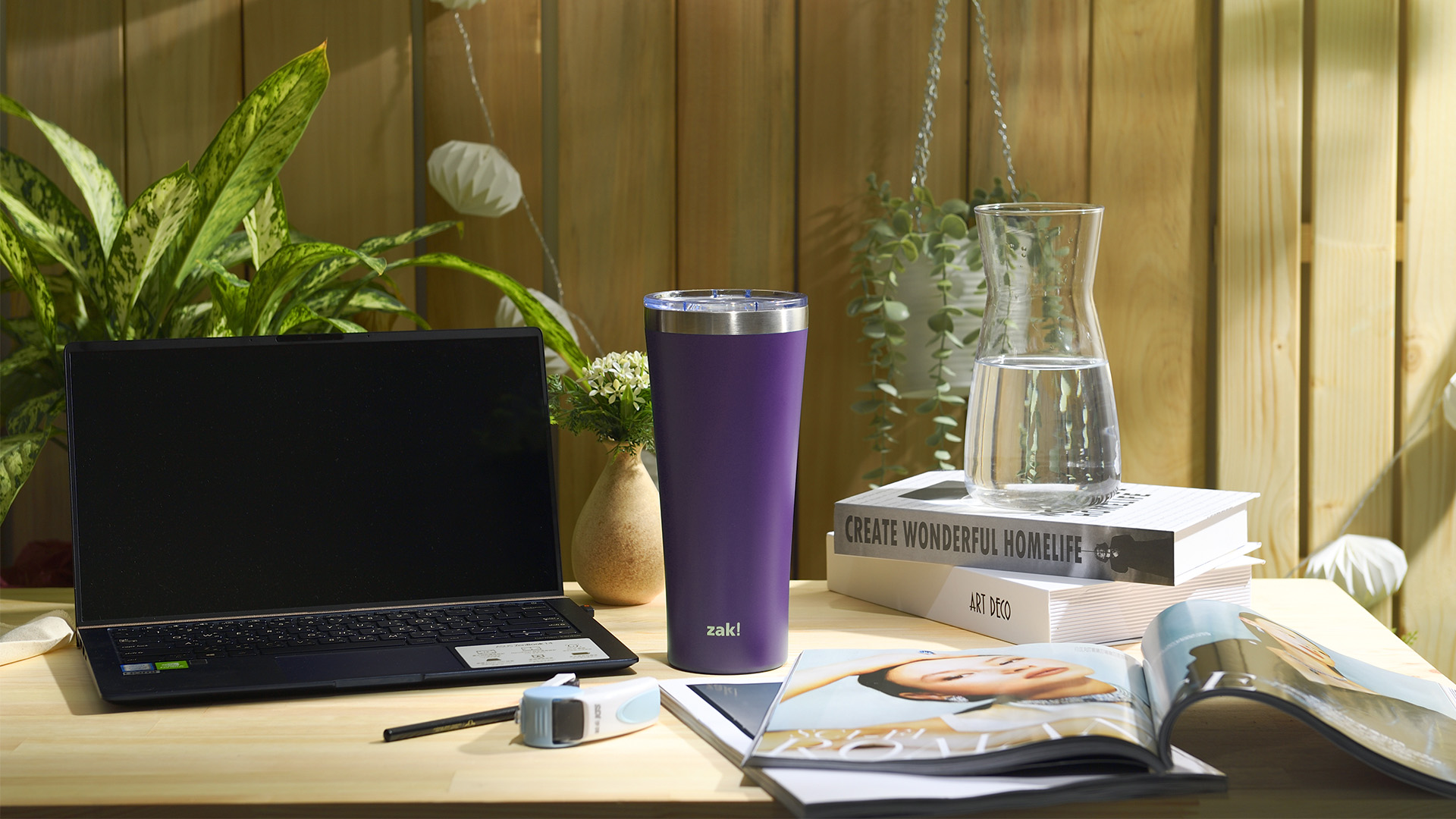 Alpine 30 ounce Stainless Steel Vacuum Insulated Tumbler with Straw, Viola slideshow image 7 Alpine 30 ounce Stainless Steel Vacuum Insulated Tumbler with Straw, Viola slideshow image 7