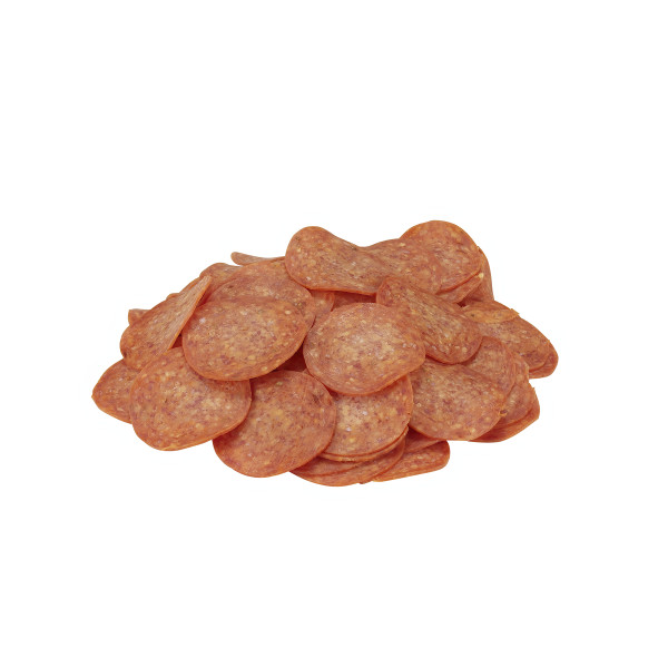 HORMEL(r) THE PERFORMANCE PEPPERONI(r), 14 slices per oz, 2/12.5 lb . C1C0 - Front Center Out of Package (Hi Res)