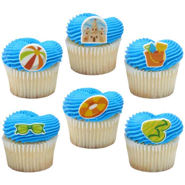 Fun in the Sun - Red 3 Free Sweet Décor® Edible Decorations