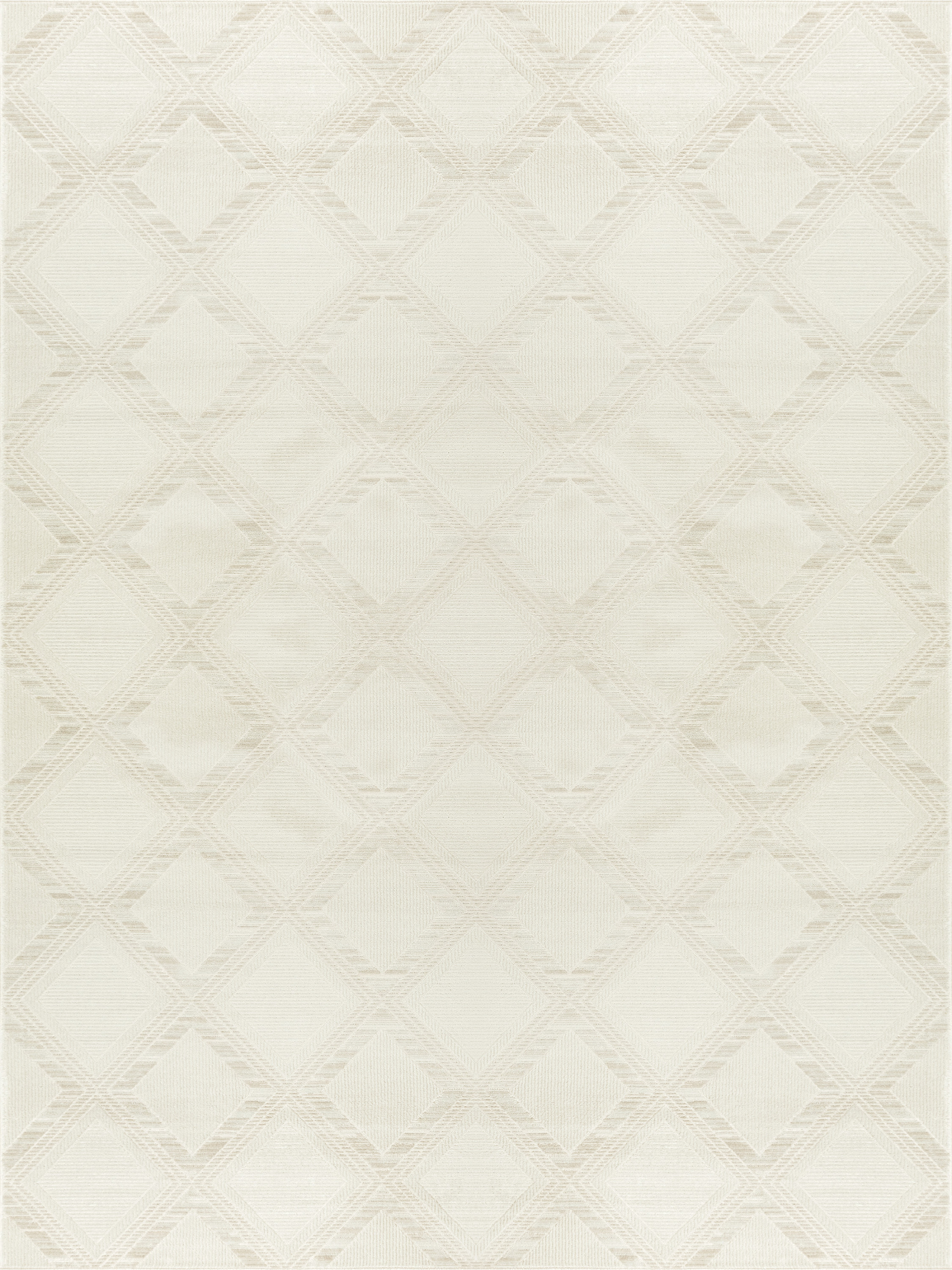 Nourison Serenity Home 9' x 12' Ivory Modern Indoor Rug