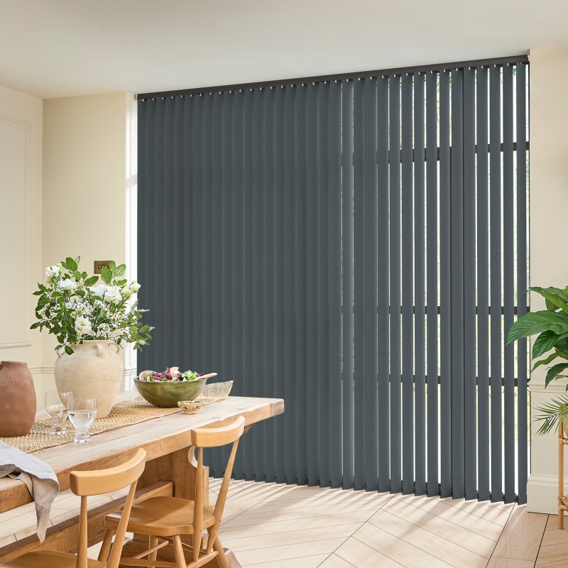 Vivre Charcoal Vertical blind
