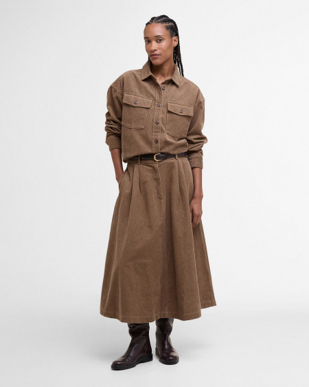 Yasmin Cord Midi Skirt