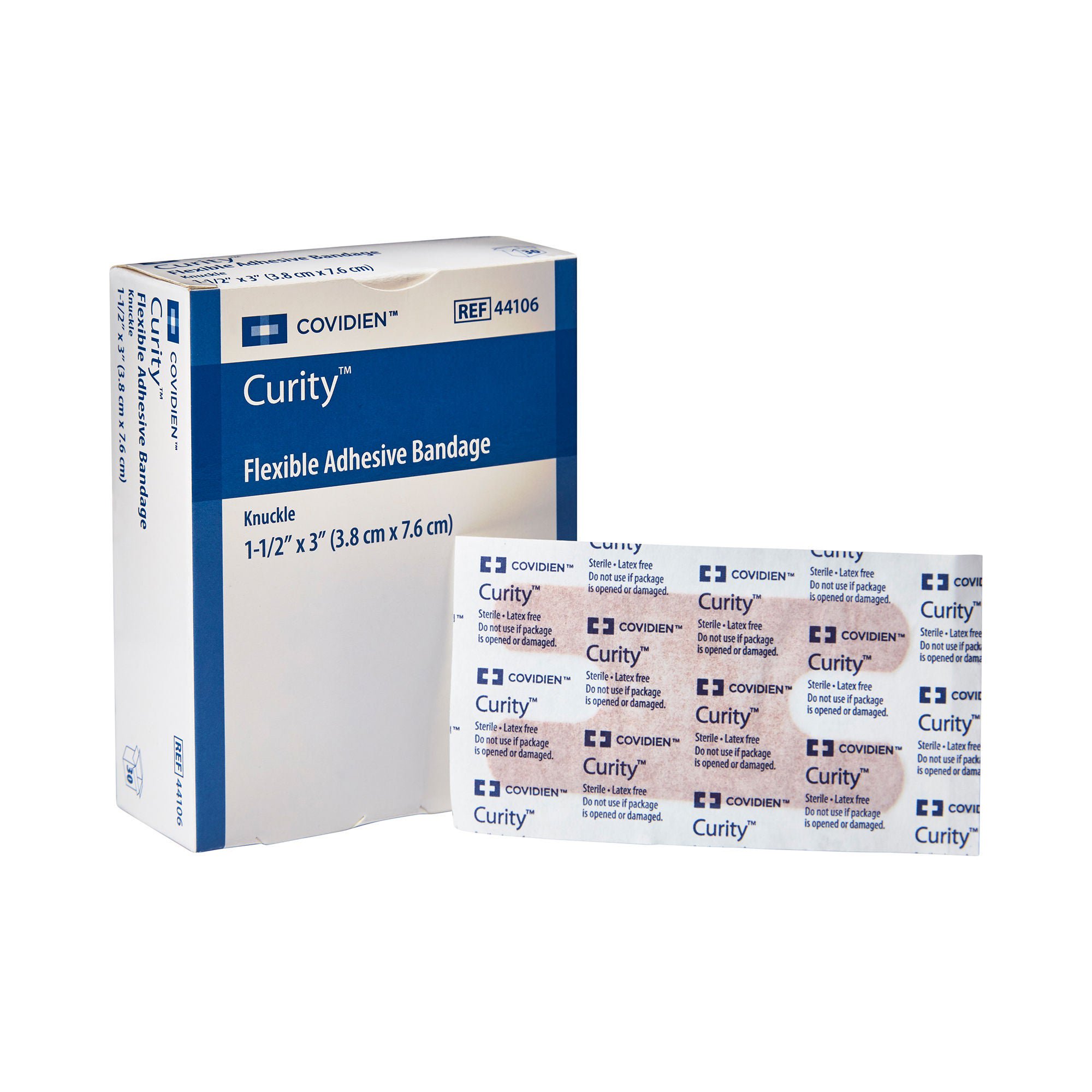 Curity™ Adhesive Strip, 1.5 x 3 Inch