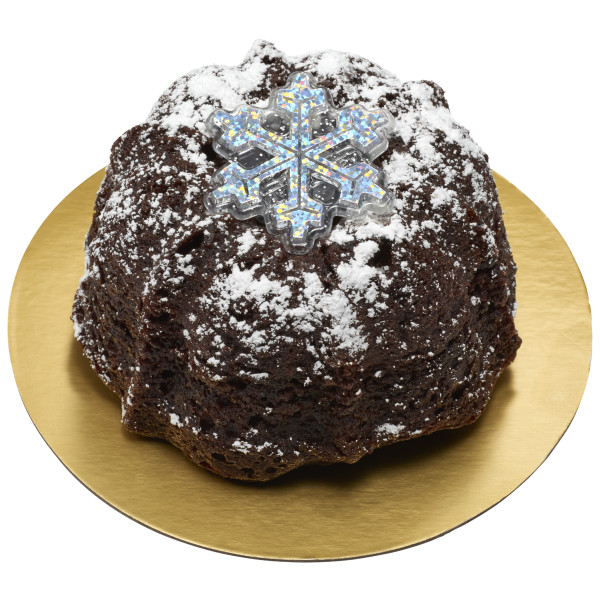 Holographic Glitter Snowflake Cupcake Rings