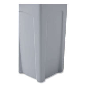 Rubbermaid Commercial, Untouchable, 23 gal, Resin, Gray, Square, Receptacle