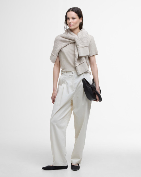 Amber Tapered Trousers Salt