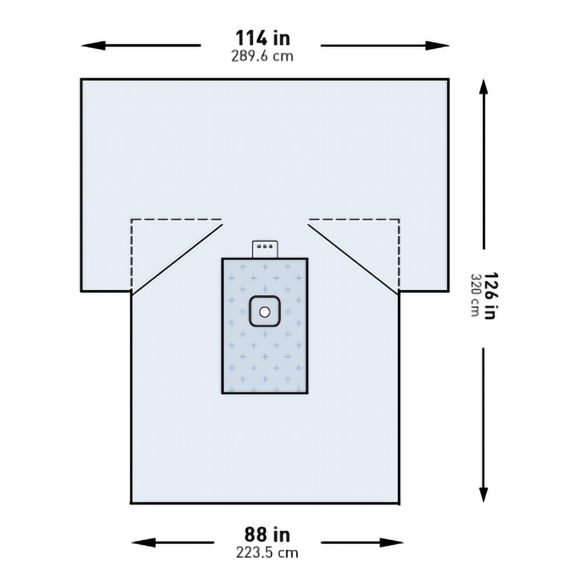 McKesson Sterile Lower Extremity Drape, 114 x 88 x 126 Inch