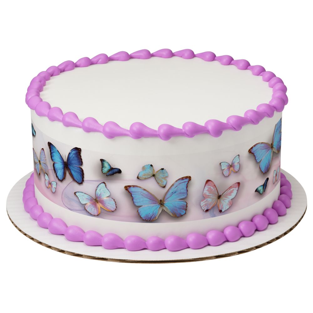 Image Cake Abstract Butterflies