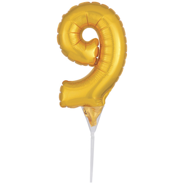 Inflatable Gold Numeral 9 Anagram® Cake Pic